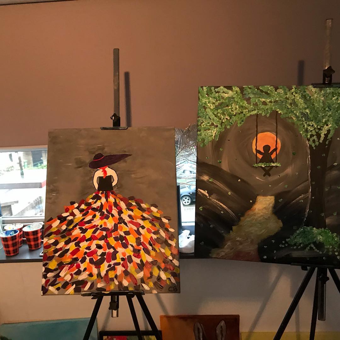 Creatempel schilderij klanten workshop schilderen