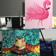 Creatempel schilderij klanten workshop schilderen vriendinnen