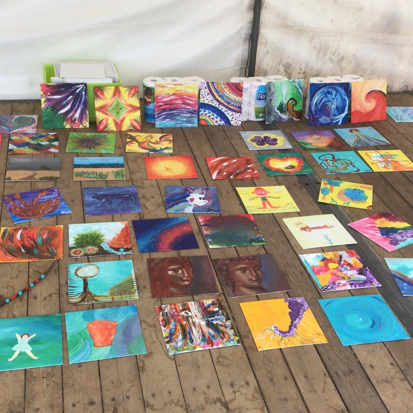 Creatempel schilderij klanten workshop schilderen eigentijdsfestival